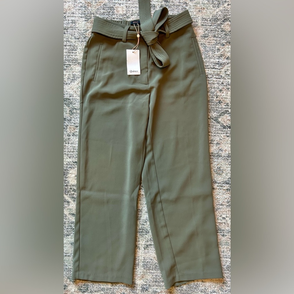 Quince Stretch Crepe Paperbag Pants (Women’s 8)